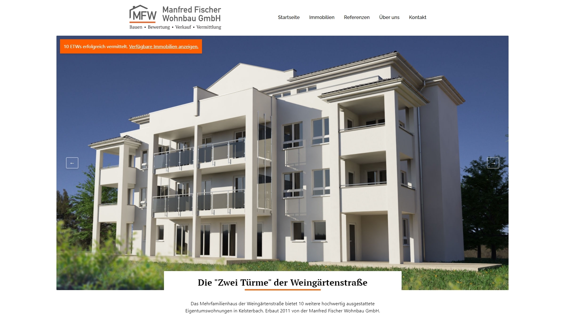 Referenzobjekt der Manfred Fischer Wohnbau GmbH